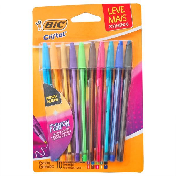 KIT BIC CRISTAL FASHION C/10 CANETAS
