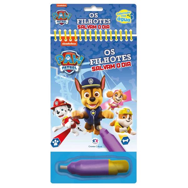Livro Aquabook Patrulha Canina - Os filhotes salvam o dia