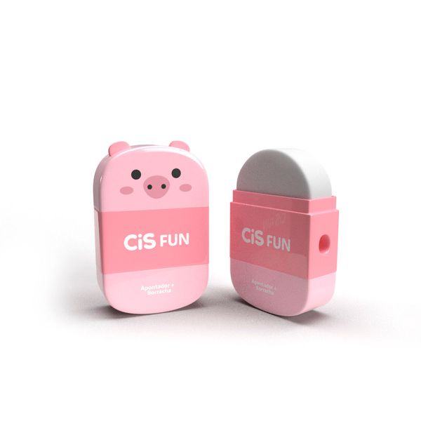 APONTADO C/ DEPÓSITO + BORRACHA CIS FUN PORCO