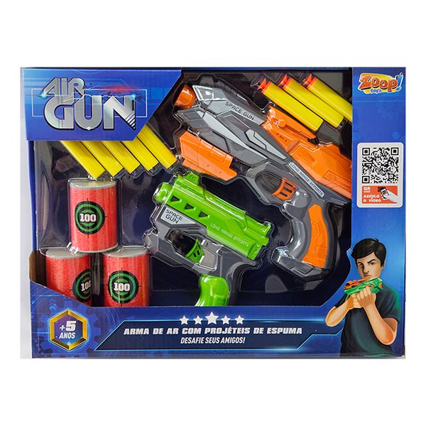 AIR GUN C/ DUAS PISTOLAS - ZOOP 