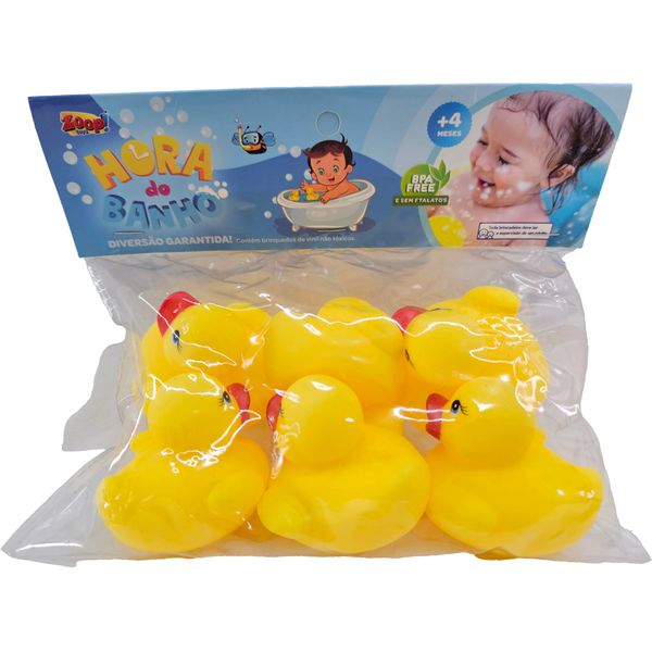 KIT HORA DO BANHO PATINHO C/6 - ZOOP