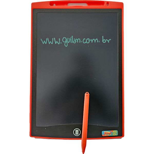 LOUSA MAGICA LCD - BRINQUE E RABISQUE LARANJA - TELA 12´´ - ZOOP