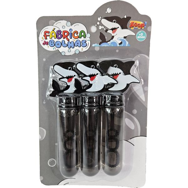 BOLHA DE SABÃO TUBARÃO C/3 - ZOOP