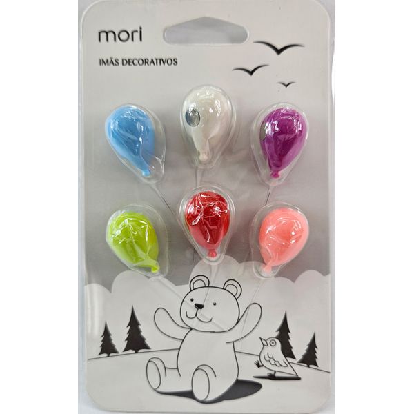 IMÃ DE FOTOS MINI BALÕES C/6 UNIDADES - MORI