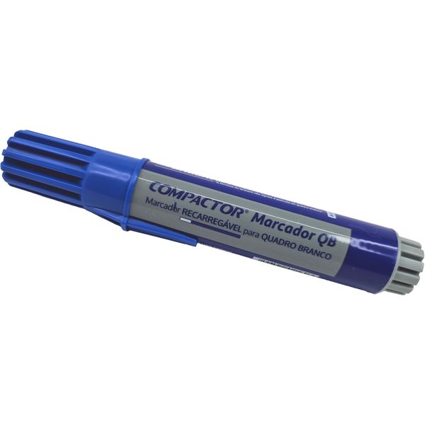 MARCADOR AZUL RECARREGÁVEL PARA QUADRO BRANCO - COMPACTOR