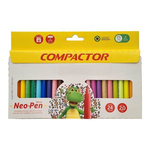 CANETA HIDROCOR NEOPEN MIRIM C/24 CORES