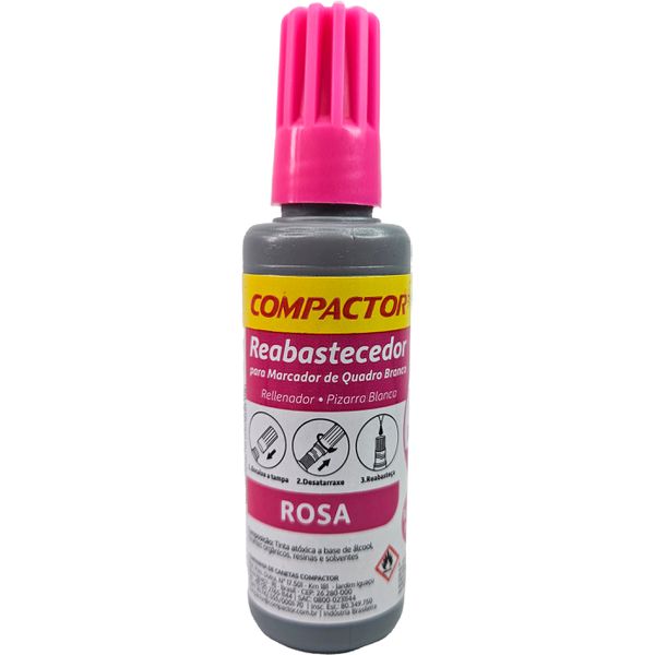 REABASTECEDOR DE QUADRO BRANCO COR ROSA 30 ML - COMPACTOR