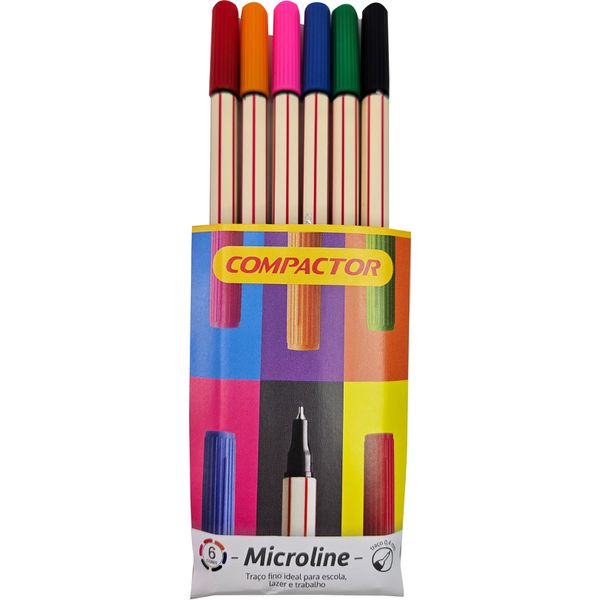 CANETA MCROLINE COMPACTOR C/6 CORES - COMPACTOR