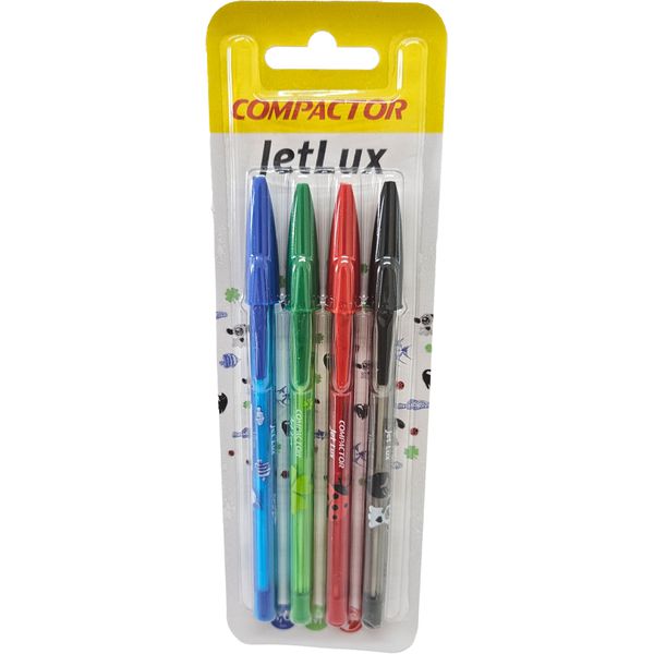 KIT C/4 CANETAS ESFEROGRÁFICAS JETLUX II