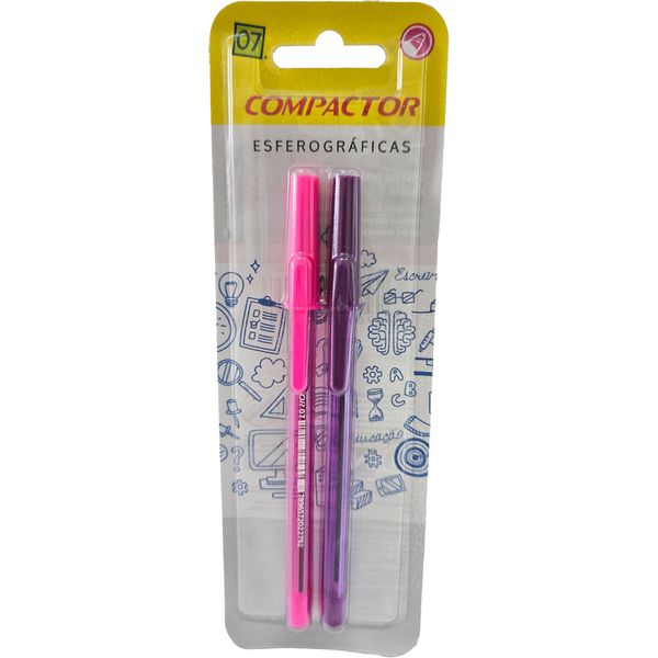 ESFEROGRÁFICA 07 COR PINK/VIOLETA