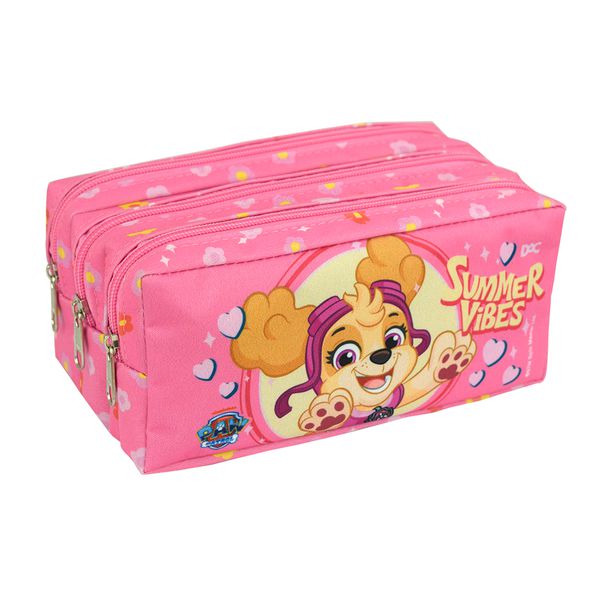 ESTOJO TRIPLO DAC PATRULHA CANINA ROSA