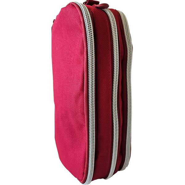 ESTOJO LONA TRIPLO DATERRA VERMELHO ESCURO - ES3