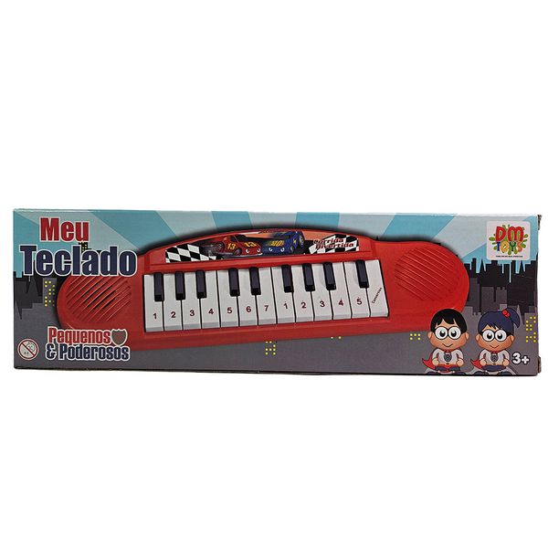 MINI TECLADO CORRIDA DIVERTIDA - VERMELHO - DM TOYS