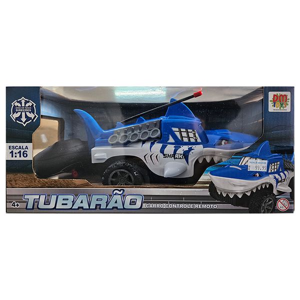 CARRO DE CONTROLE REMOTO TUBARÃO - DM TOYS