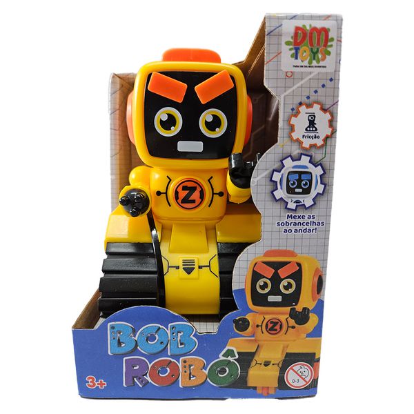 BOB ROBÔ DE FRICÇÃO AMARELO- DM TOYS