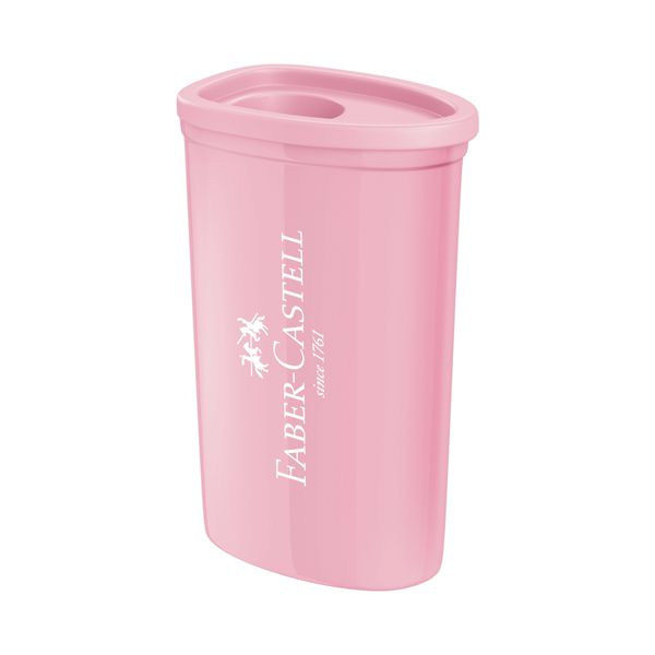 APONTADOR C/DEPOSITO ROSA TRIANGULAR FABER CASTELL