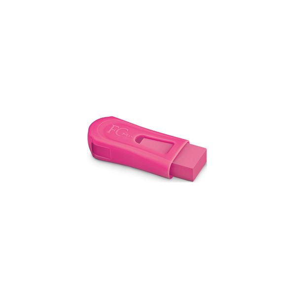 APONTADOR COM BORRACHA NEON FABER CASTELL-ROSA