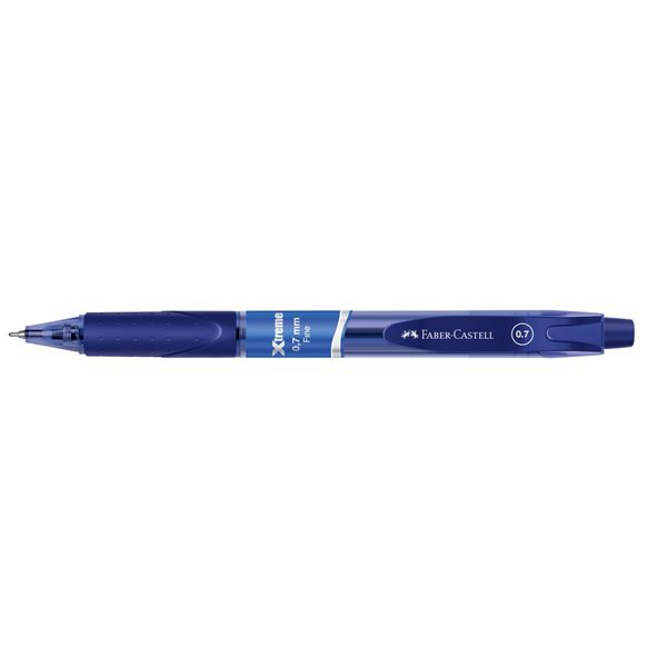 CANETA ESF. RETRATIL XTREME 0.7MM AZUL FABER CASTELL