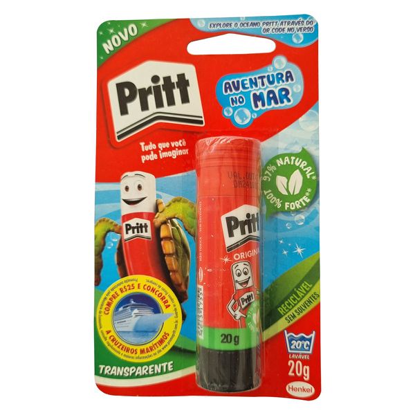 COLA BASTÃO PRITT - TRANSPARENTE20G