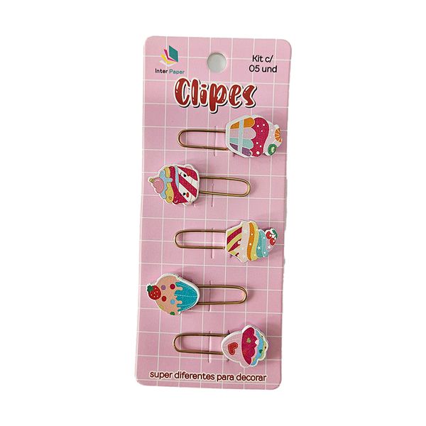 CUTE CLIPES OBJETOS C/5 UNIDS - CANDY
