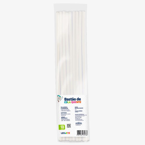 BASTÃO DE COLA QUENTE FINO C/10 BASTÕES LEOARTE