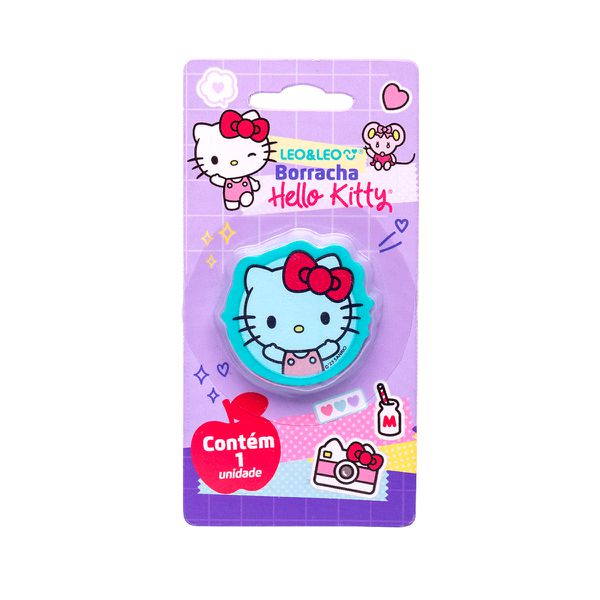 BORRACHA HELLO KITTY TURQUESA LEO&LEO
