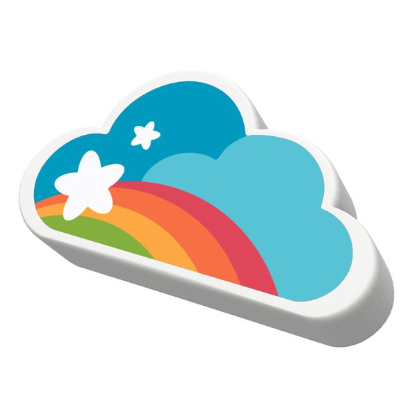 BORRACHA TR FUN MERCUR NUVEM - ARCO-ÍRIS