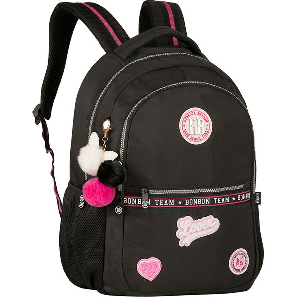 MOCHILA REBECCA BONBON COR PRETA - CLIO