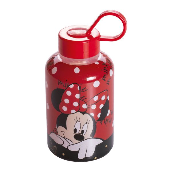 GARRAFA CILINDRICA MINNIE 280 ML VERMELHA