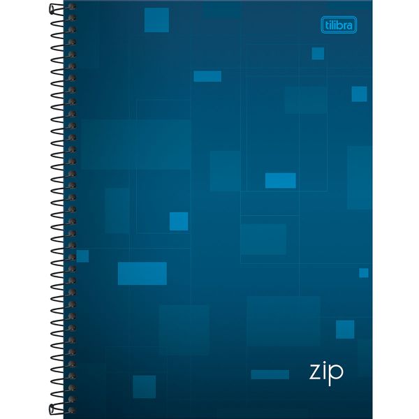 CADERNO UNIV. 10 MATERIAS ZIP AZUL - TILIBRA
