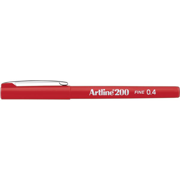 CANETA TILIBRA-ARTILINE 0.4MM EK-200 VERMELHA