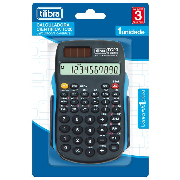 CALCULADORA CIENTÍFICA TILIBRA TC20 - 56 FUNÇÕES