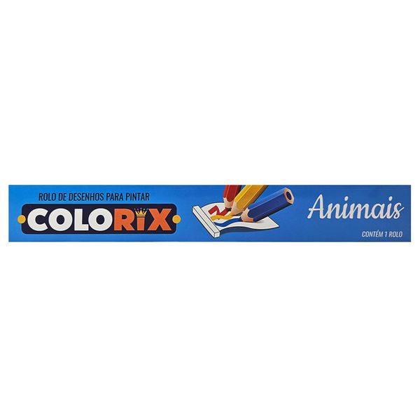 ROLO DE DESENHOS PARA PINTAR COLIRIX - ANIMAIS