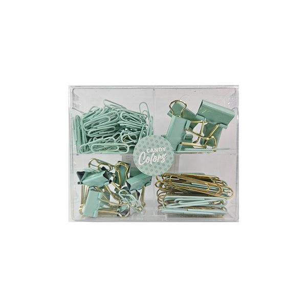 KIT OFFICE C/4 ITENS CANDY GOLD E VERDE