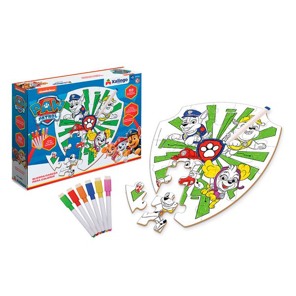 Quebra-Cabecas DE COLORIR PATRULHA CANINA - XALINGO