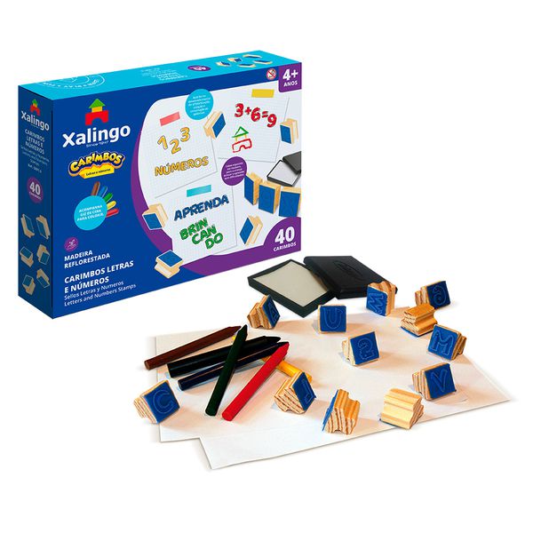 CARIMBOS LETRAS E NUMEROS XALINGO