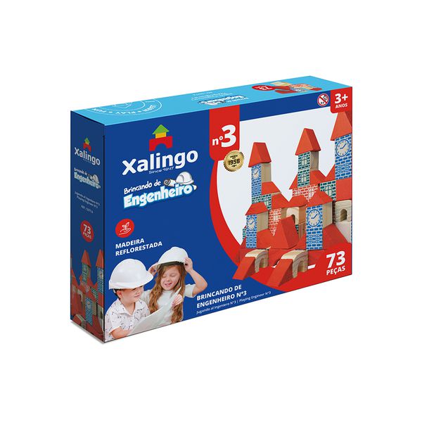 BRINCANDO DE ENGENHEIRO N 3 - 73 PCS - XALINGO