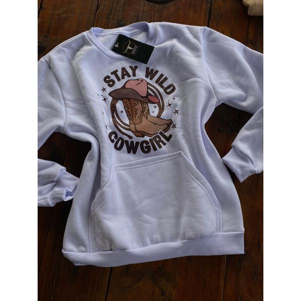 Moleton Feminino Stay Wild Cowgirl