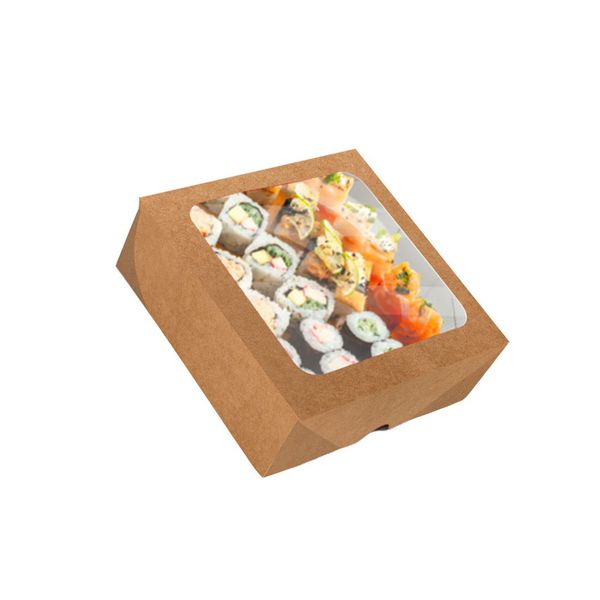 CAIXA MULTIUSO COM VISOR KRAFT 140x140x50 - 10 UNI... - SACO & SACOLA