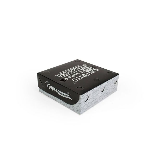 CAIXA PARA FRITURAS DELIVERY PEQUENA BLACK GOURMET... - SACO & SACOLA