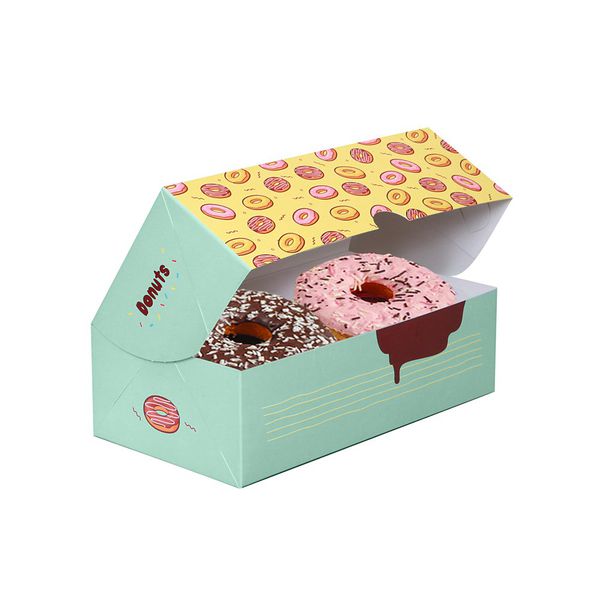 CAIXA DONUTS 2 UNIDADES - 50 UNIDADES - MIX0371 - SACO & SACOLA