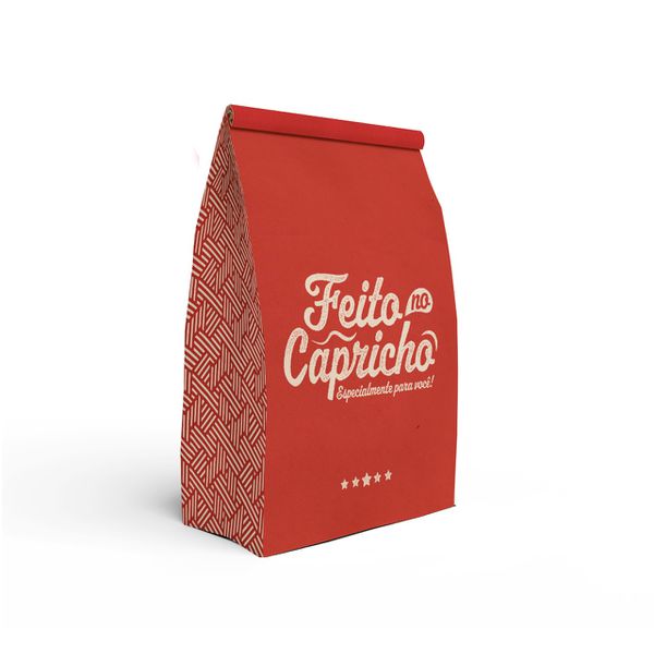 SACO KRAFT DELIVERY FEITO NO CAPRICHO - TAMANHO P ... - SACO & SACOLA