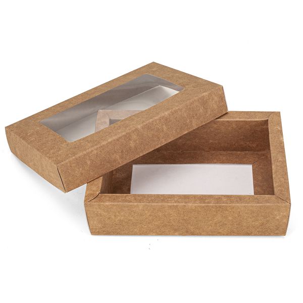 CAIXA 6 BOMBOM PREMIUM C/ VISOR KRAFT 145X100X40 -... - SACO & SACOLA