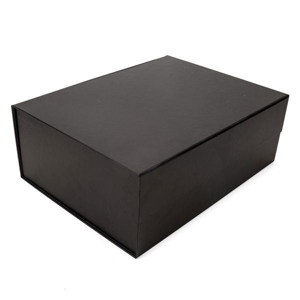 CAIXA PRESENTE PRETA C/ IMÃ 330X250X120 - 01 UNIDA... - SACO & SACOLA