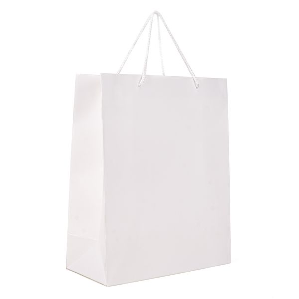 SACOLA PRESENTE TRIPLEX NYLON BRANCA 260X120X320 -... - SACO & SACOLA