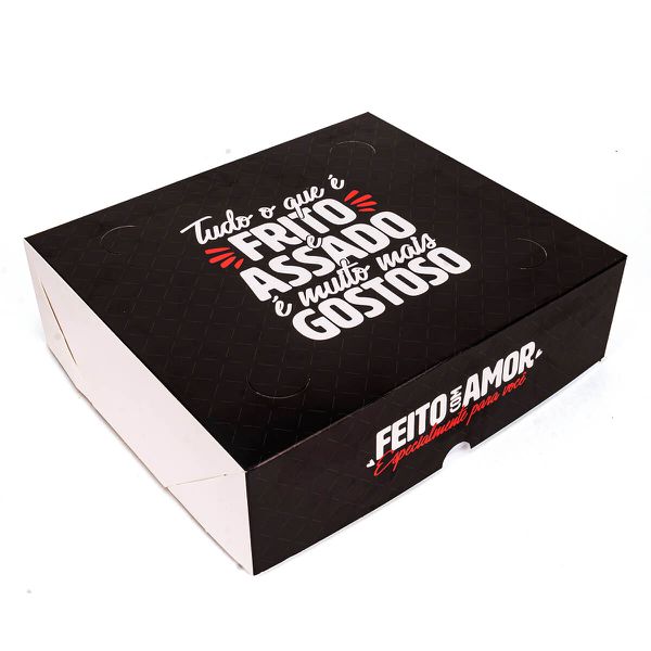 EMBALAGEM CAIXA SALGADOS PEQUENA BLACK GOURMET - 1... - SACO & SACOLA