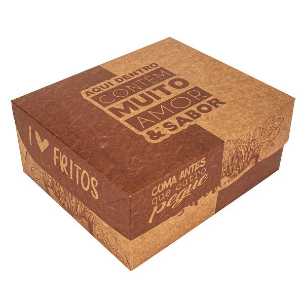 CAIXA PARA FRITURAS DELIVERY GRANDE KRAFT GOURMET ... - SACO & SACOLA