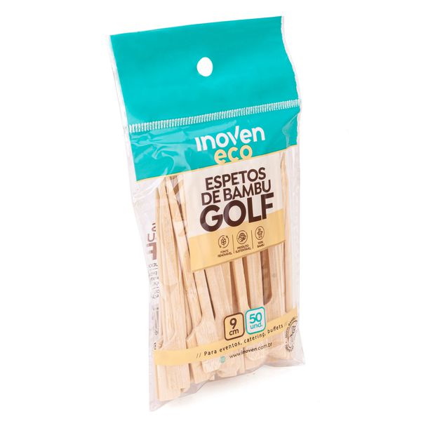 ESPETOS DE BAMBU GOLF INOVEN 9CM | 50UN - 4421 - SACO & SACOLA