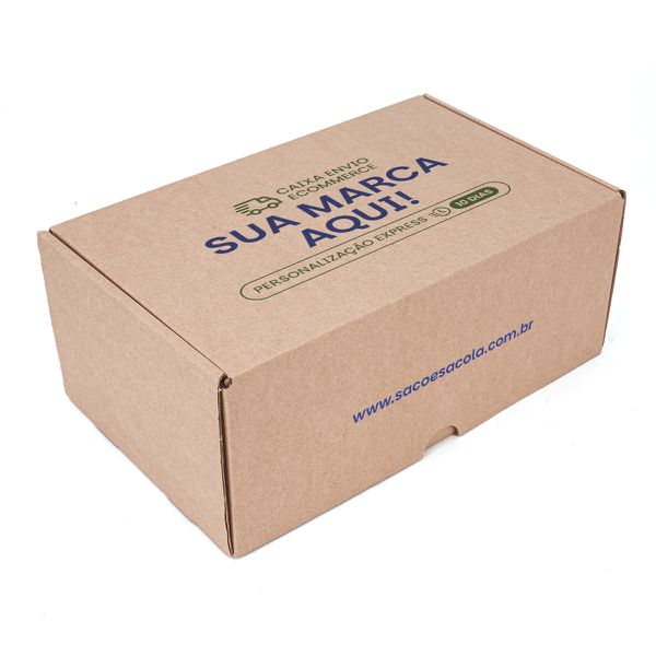 CAIXA ENVIO KRAFT 250X150X100 PERSONALIZE FÁCIL - ... - SACO & SACOLA