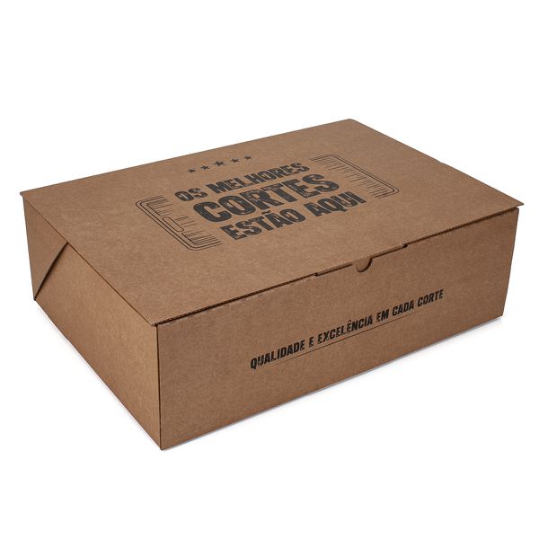 CAIXA KIT CHURRASCO 420X280X120 OS MELHORES CORTES... - SACO & SACOLA